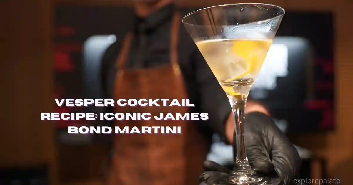 Vesper Cocktail Recipe Iconic James Bond Martini
