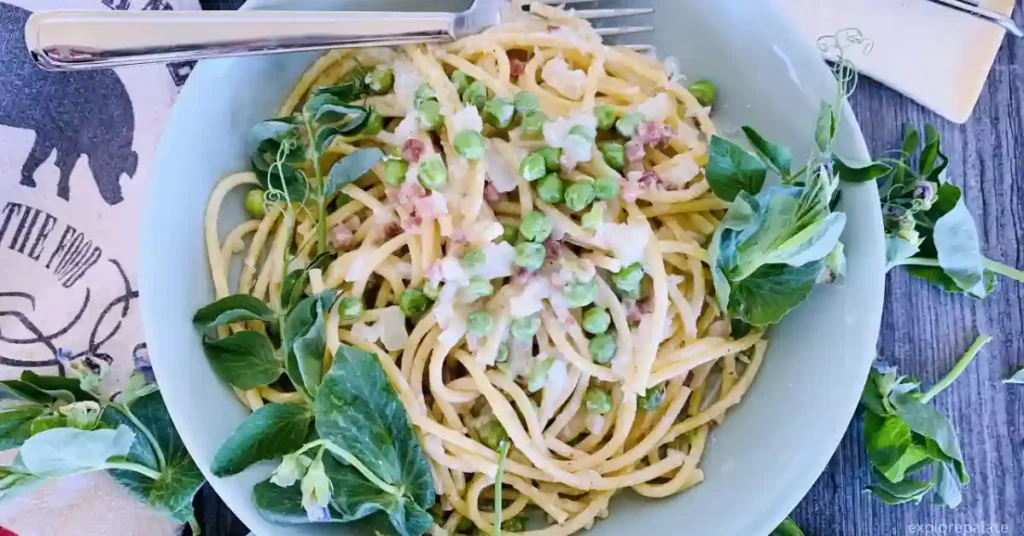 When To Serve Creamy Pasta With Pancetta And Peas