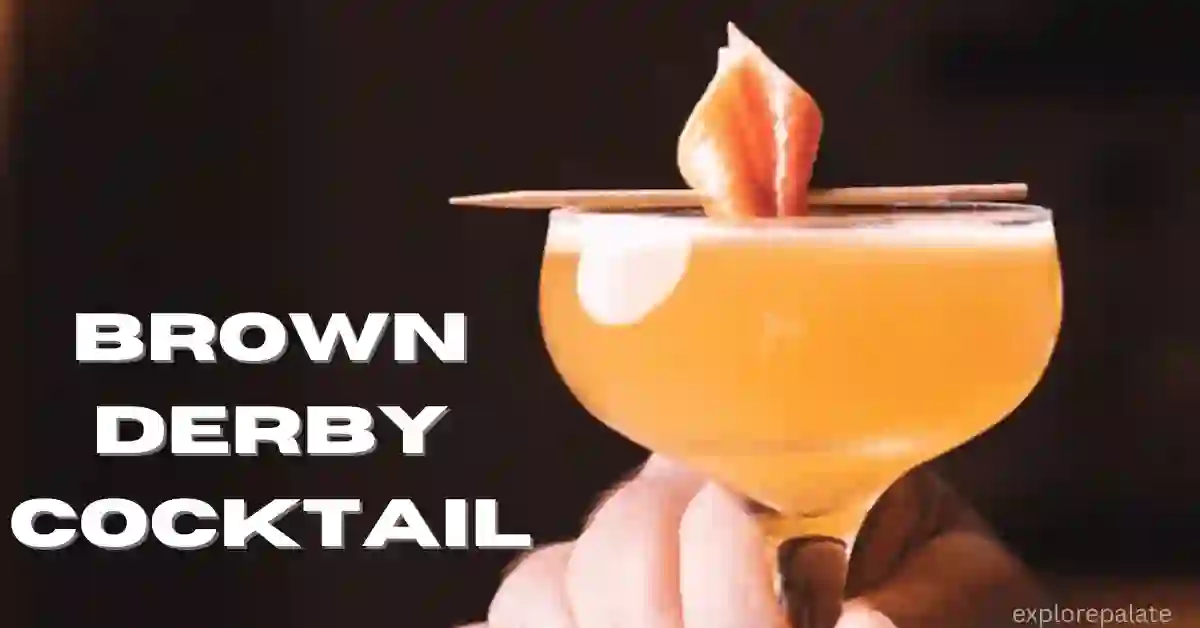 Brown Derby Cocktail Recipe with Bourbon & Grapefruit