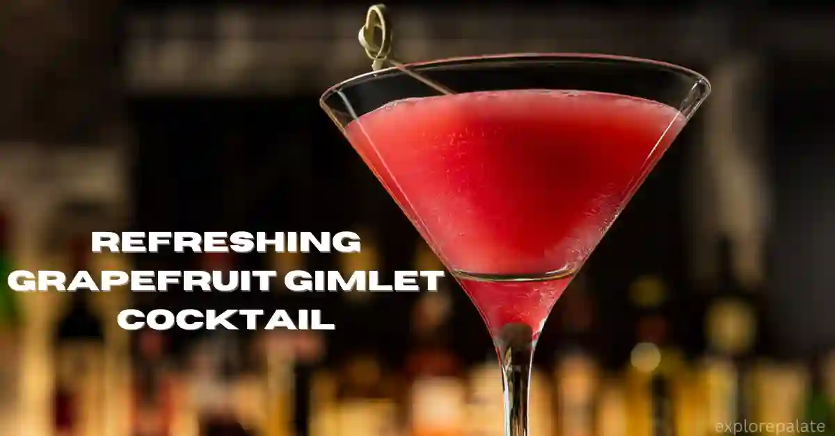 Refreshing Grapefruit Gimlet Cocktail Recipe with Gin