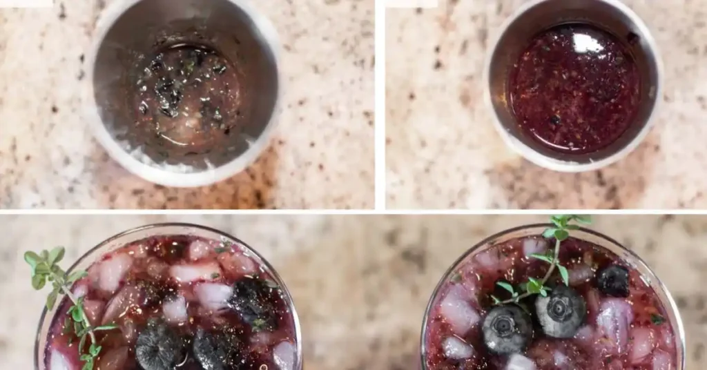 How to make  BLUEBERRY BASIL SMASH