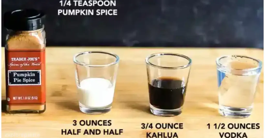 Ingredients Pumpkin Spice White Russian Recipe