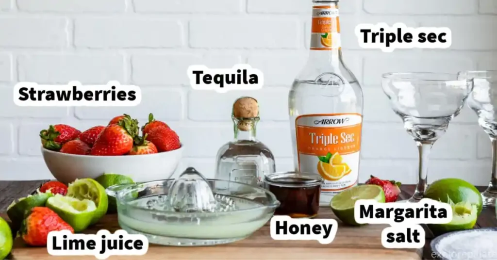 Ingredients Strawberry Basil Margarita Cocktail Recipe