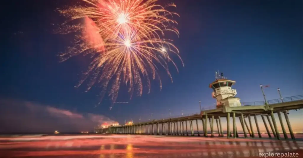 Huntington Beach, situated in California celebration