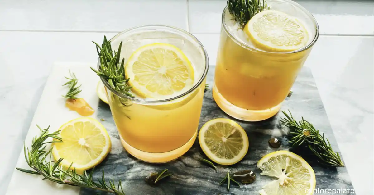 Lemon Bourbon Cocktail with Rosemary