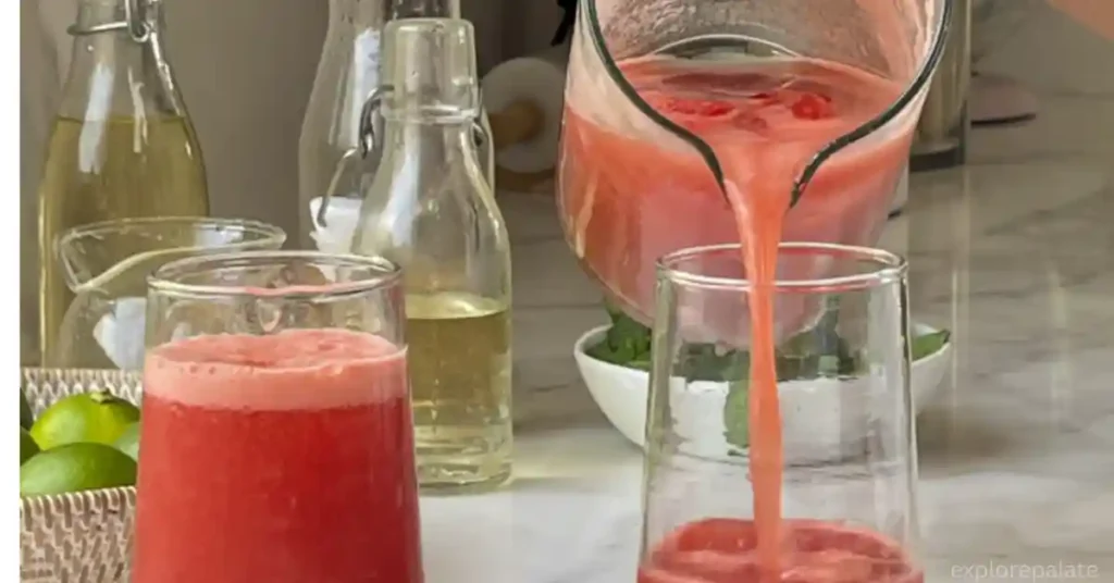 Preparation Watermelon Mint Cooler