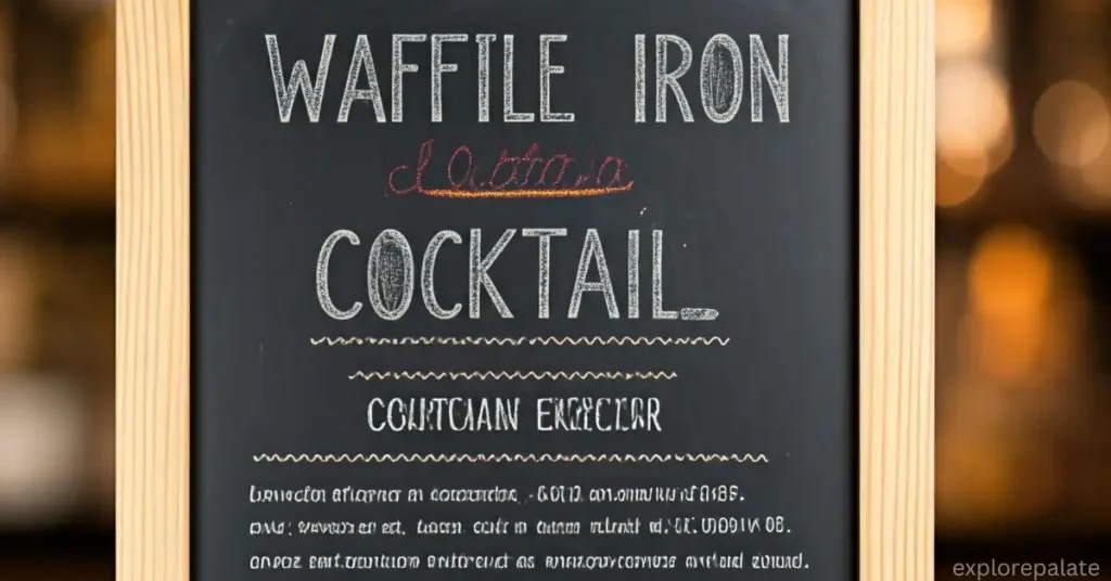 History of The Waffle Iron Cocktail